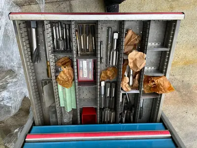 USED MILLING MATERIAL/ FREESMATERIAAL / MAHLGERÄTE APART OR WHOLE CABINET/ NEW NEW NEW