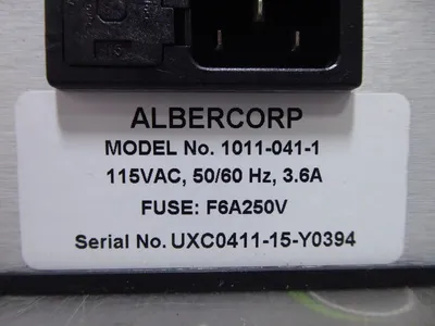 Emerson/Albercorp 1011-041-1 BDSUi Battery Monitoring System 115VAC 50/60Hz Used