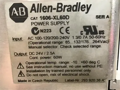 USED ALLEN BRADLEY 1606-XL60D