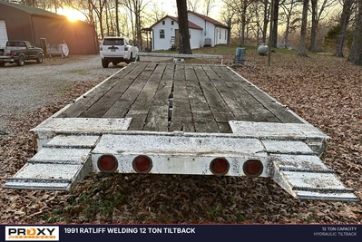 Used 1991 RATLIFF WELDING 12 TON TILTBACK Tiltbed Trailers Kentucky US | Proxy Equipment #1384925