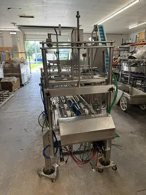 USED CONTROL GMC CUP, TUB AND TRAY FILLING AND LIDDING LINE FDS1500