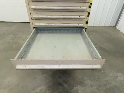 14 Drawer Industrial Tooling Storage Cabinet 30x29x61" Lyon Lista Vidmar Box