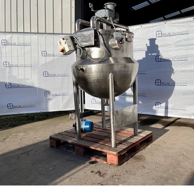 250L SS BCH Hemispherical JKTD Mixing Tank 2.2 kw