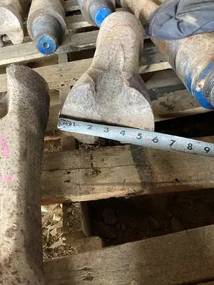 Used AFTERMARKET 5-5/8” DIAMETER X APPROX.. 12-1/2” LENGTH CABLE TOOL DRILLING CHISEL BIT Drills Pennsylvania US | East West Machinery & Drilling #1417264