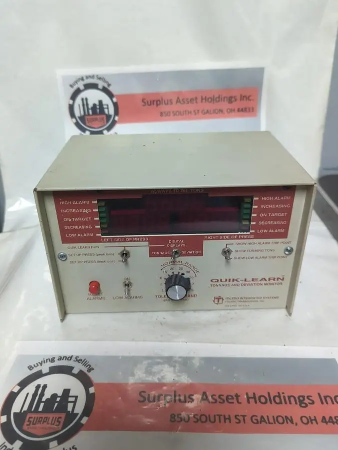 Used TOLEDO INTEGRATED QUICK LEARN Industrial Controls Ohio US | Surplus Asset Holdings #1460473
