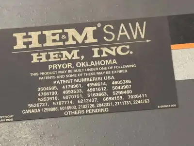 HEM WF140HM-DC Saws-Horizontal Band 30" | Asset Exchange Corporation (7)