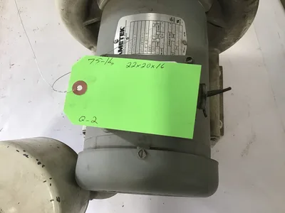 Ametek 51048 1HP Blower Motor 3450 RPM 3PH 60Hz