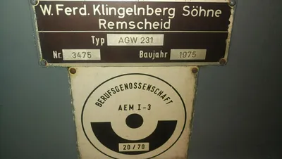 Used KLINGELNBERG AGW-231 Gear Cutter Sharpeners MY | MAGNETECH ENGINEERING AND TRADING #1266853