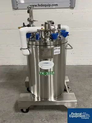 USED Precision 125 Liter Integrated Biosystems Cryovessel, 316L S/S, 50/65#