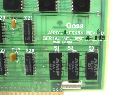 USED GOSS 2-E9494 PC BOARD 2E9494