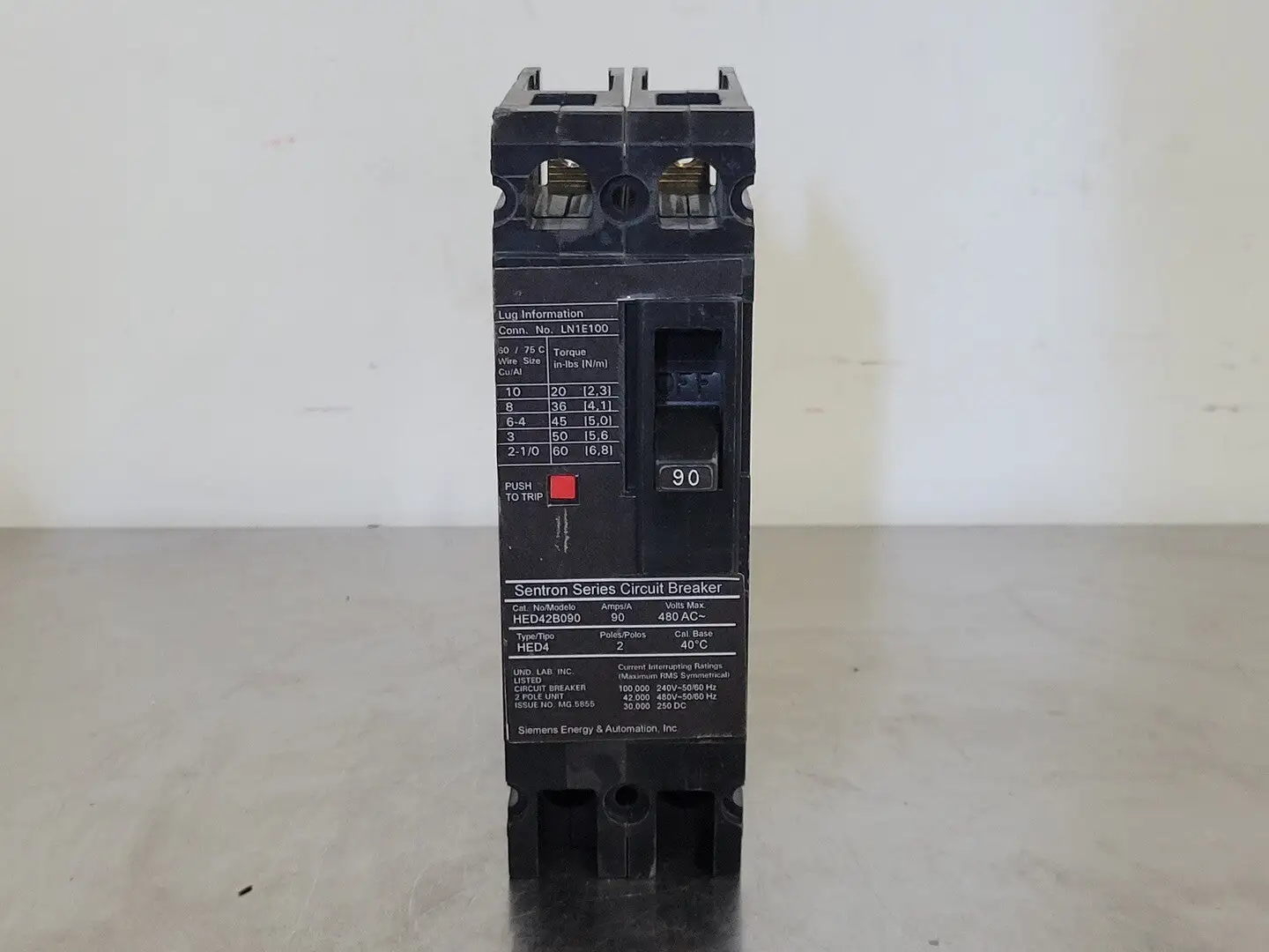 USED SIEMENS HED42B090