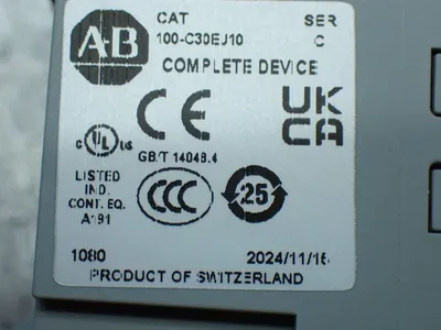 New | in-Stock ALLENBRADLEY 100C30EJ10 PLC Contactors Ohio US | HGR 24 #1070003