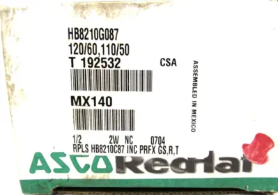 NEW ASCO HB8210G087 SOLENOID VALVE