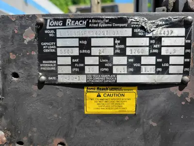 Used LONG REACH LDS55NSFM342STD0AN Forklift Attachments British Columbia CA | Lenmark #238444