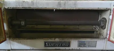 SPC9143  Mill 250mm dia. x 1240mm long Suehiro 4 roll mill 2 x 20 hp, CS