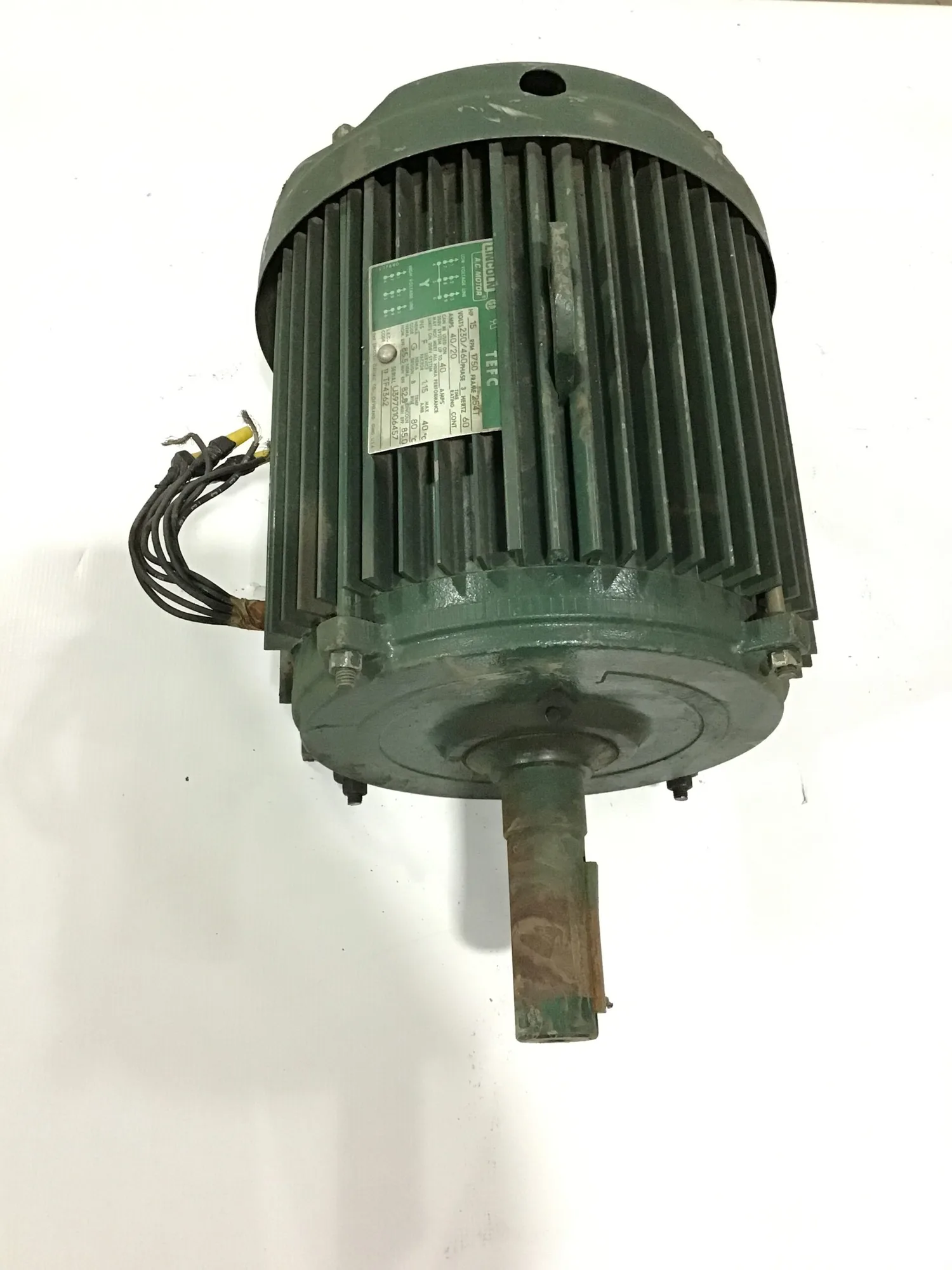Lincoln 254T AC Electric Motor 15HP 3PH 1750RPM