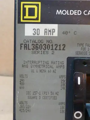 USED SQUARE D FAL360301212