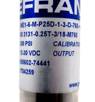 NEW GEFRAN WE1-6-M-P25D-1-3-D-765 TRANSDUCER 1754259 WE16MP25D13D765