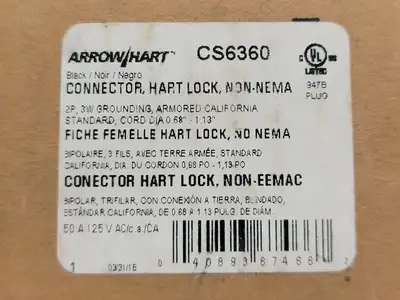 NEW ARROW HART CS6360