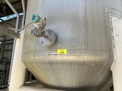 Tank, 2,000 Gallon, Stainless, 6'x11', Cone Bottom #S745052