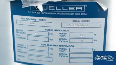 USED Mueller 5 Gal Mueller Tank, S/S
