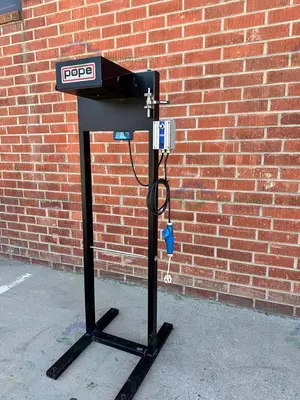 Used POPE SCIENTIFIC WIPED FILM EVAPORATOR  FRAME W/ GRAHAM 8050-50 MOTOR 1/2 HP Wipe Film - Thin Film Evaporators California US | Equipment Lab #1457335