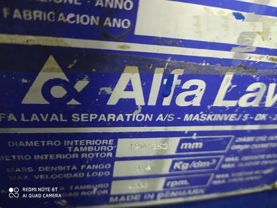 Alfa-Laval UVNX 414B-11G tricanter centrifuge, 316SS.