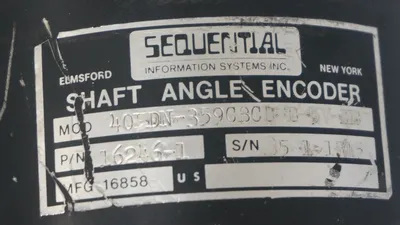 USED SEQUENTIAL 40HDN-359-CBCD-B-5V-HB ANGLE ENCODER 40HDN359CBCDB5VHB