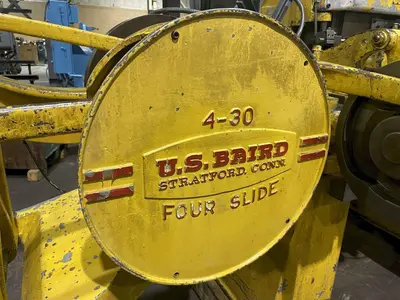 1/4" X 30" US BAIRD #430 FOUR SLIDE WIRE FORMING MACHINE: STOCK #15698