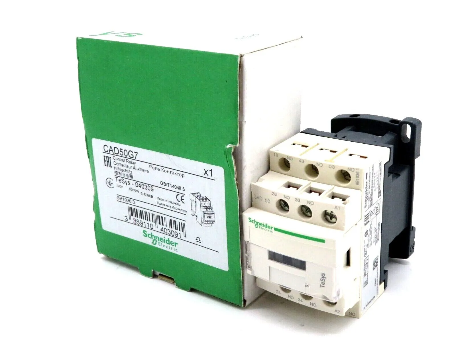 NEW SCHNEIDER ELECTRIC CAD50G7 CONTROL RELAY