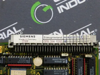 Siemens 570 204 9202 Interface Module Rev.: F00 Damaged Tab See Pictures Used