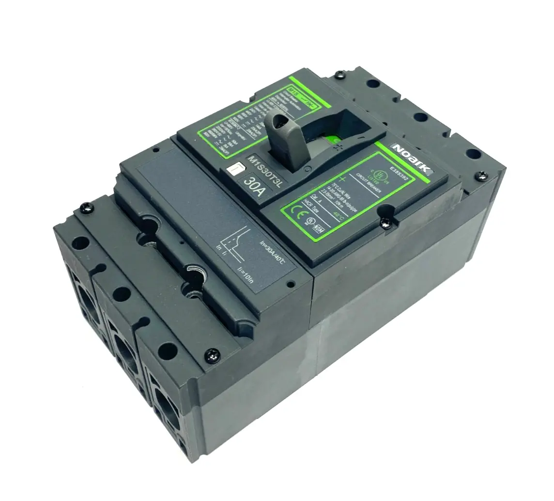 USED NOARK MOLDED CASE CIRCUIT BREAKER CAT A, HACR TYPE, 3-POLE