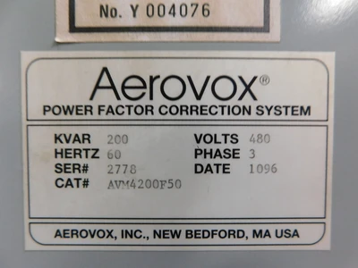 Used Aerovox NA Capacitors Ohio US | Equipment Recovery Corp. #1330719