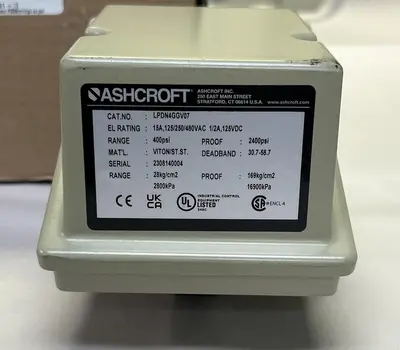 New | in-Stock ASHCROFT LPDN4GGV07 Miscellaneous Equipment (Electrical & Power) | Surplus Asset Holdings #1203520