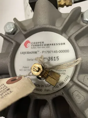 Cooper Turbocompressor P1797145-00000 Compressed Air Condensate Drain 200psi
