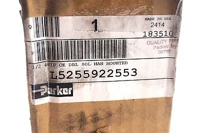 NEW PARKER L5255922553 SOLENOID VALVE