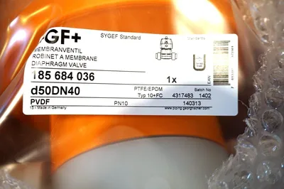 NEW GEORG FISCHER SIGNET 185-684-036 DIAPHRAGM VALVE 185684036