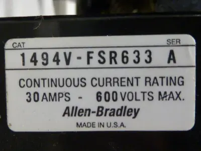 USED ALLEN BRADLEY 1494V-DS30 SER A