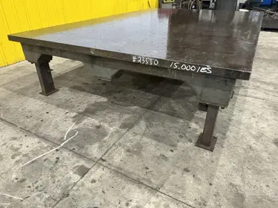 12'3" X 8'3" STEEL LAYOUT TABLE: STOCK #23550