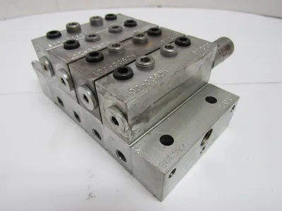 Farval M2500B 4-Section Divider Valve Manifold Assembly M2500-20T, 10T, 10S