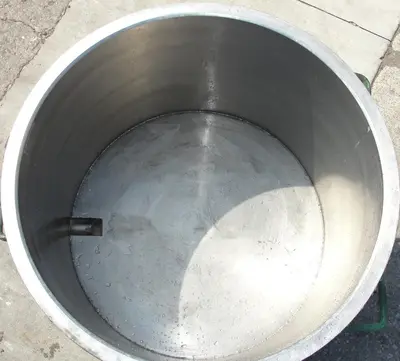 SPC6805  Mixer and Blender 100 gallon Ross change can Stainless Steel 39.25" inside diameter 27.5" inside height