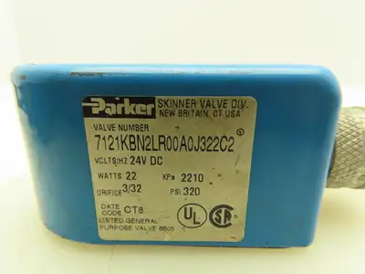 Parker 7121KBN2LR00A0J322C2 Solenoid Valve Coil 24VDC 22W (7J322C2)   Lot of 3