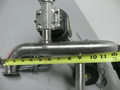 USED 3 ITT PURE-FLO 90PSI DIAPHRAGM VALVE ACTUATORS + WESTLOCK VALVE POSITION MONITOR