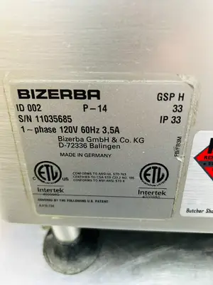Bizerba GSPH Manual Deli Slicer 2014 Fully Refurbished Tested Working!