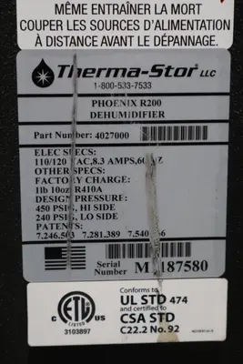 Therma-Star R200 Dehumidifiers | Levy Recovery Group (7)