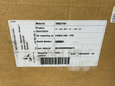 USED FANUC TP110SMF110OK12S
