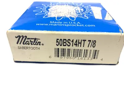 USED MARTIN SABERTOOTH BORED SPROCKET 14-TOOTH 7/8" KEYED