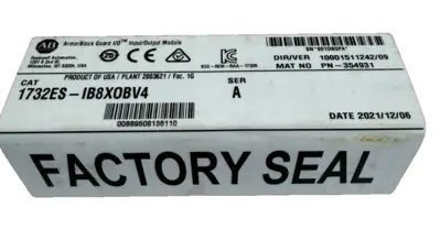ALLEN BRADLEY 1732ES-IB8X0BV4 INPUT/OUTPUT MODULE 1732ESIB8X0BV4 NEW, SURPLUS