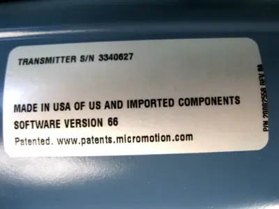 USED Micro Motion 1700 R12 AB UEZZZ