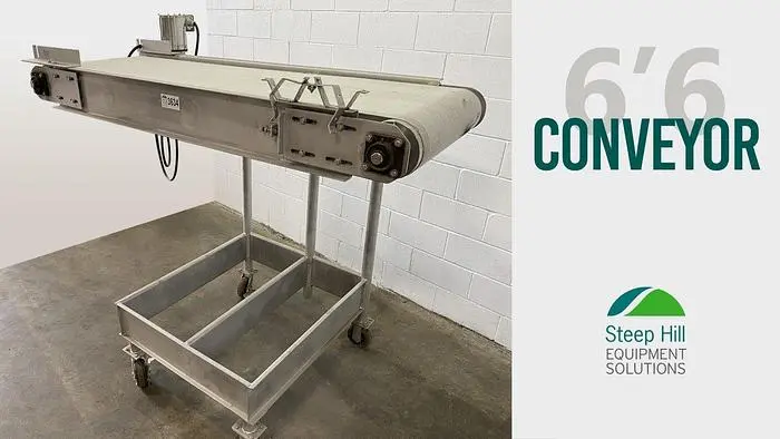 6'6 Flat Belt Conveyor